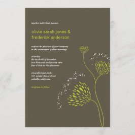 Chrysanthemum Blume Floral Elegante Hochzeit Einladung