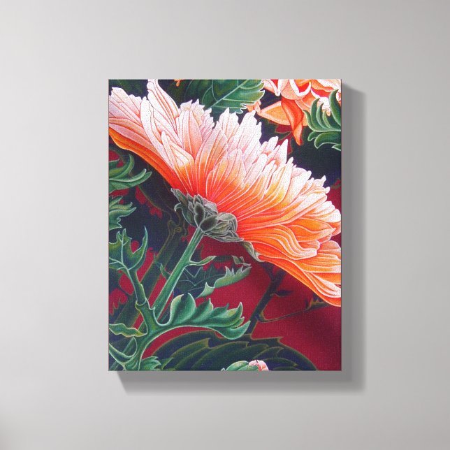 Chrysanthemum-Blume Leinwanddruck (Vorderseite)