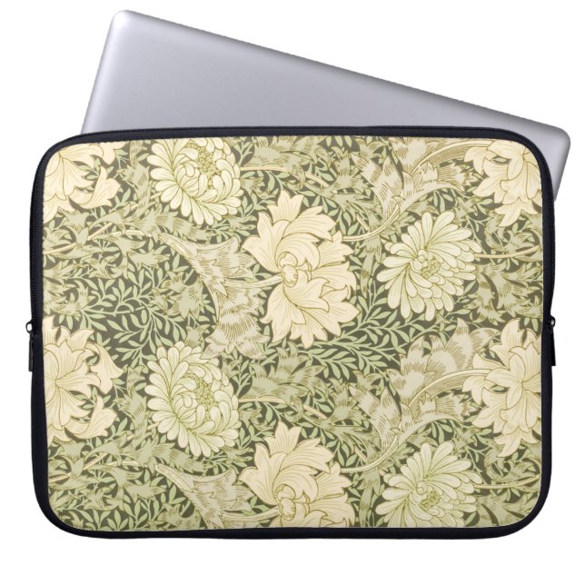 Chrysanthemum Blume Pattern (von William Morris) Laptopschutzhülle (Vorderseite)