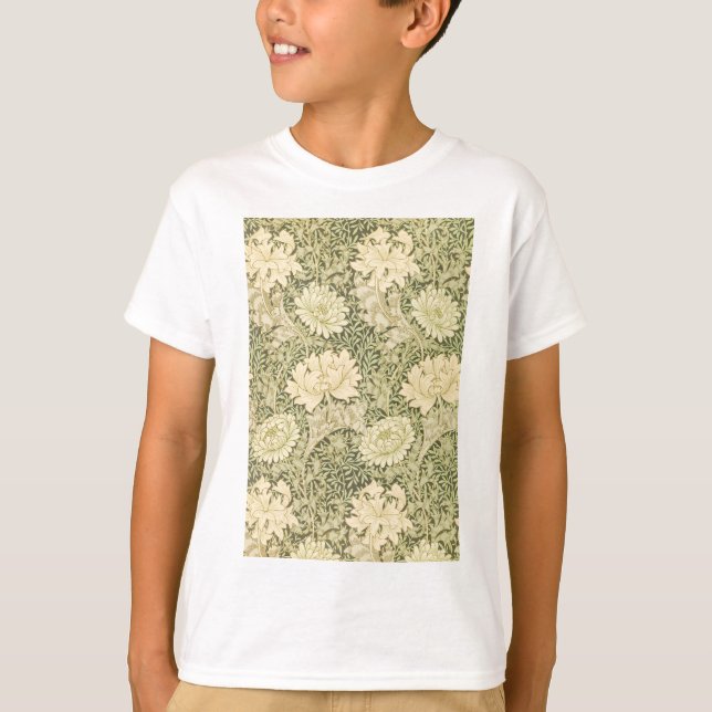 Chrysanthemum Blume Pattern (von William Morris) T-Shirt (Vorderseite)
