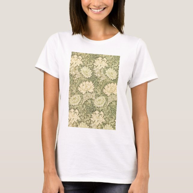 Chrysanthemum Blume Pattern (von William Morris) T-Shirt (Vorderseite)