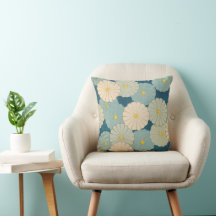 Chrysanthemum Blume Print Pastell