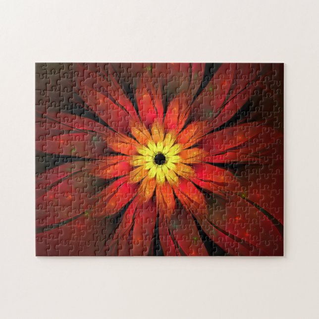 Chrysanthemum-Blume Puzzle (Horizontal)