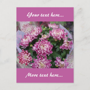 Chrysanthemum Bouquet Post Card Postkarte
