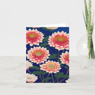 Chrysanthemum C Studie im japanischen Stil Feiertagskarte