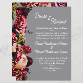 Chrysanthemum Chiseled Stone Coulyed Einladung