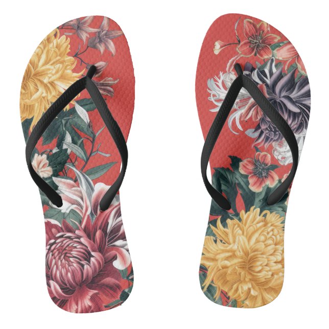 Chrysanthemum Flip Flops (Fußbett)
