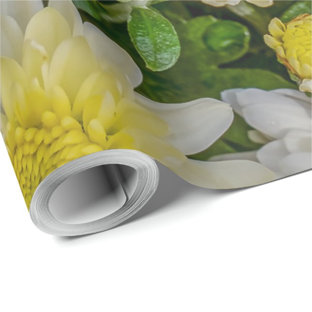 Chrysanthemum Geschenkpapier (Rolleneckpunkt)