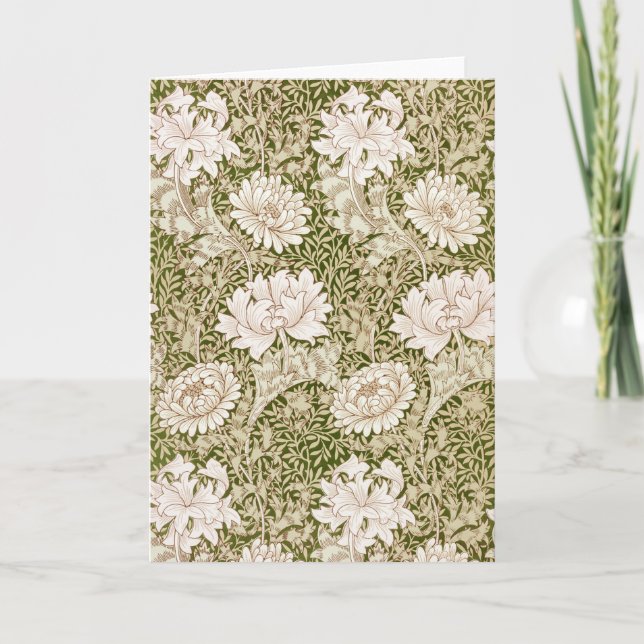Chrysanthemum Gold, William Morris Karte (Vorderseite)