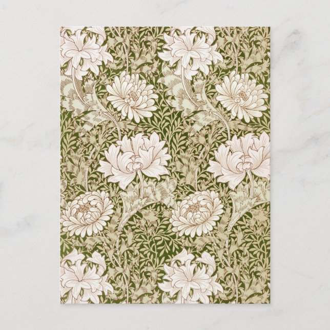 Chrysanthemum Gold, William Morris Postkarte (Vorderseite)