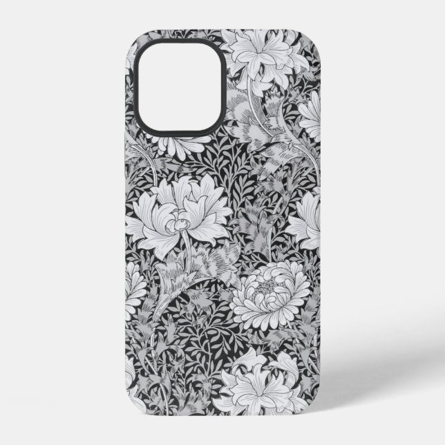 Chrysanthemum Gray, William Morris iPhone Hülle (Rückseite)