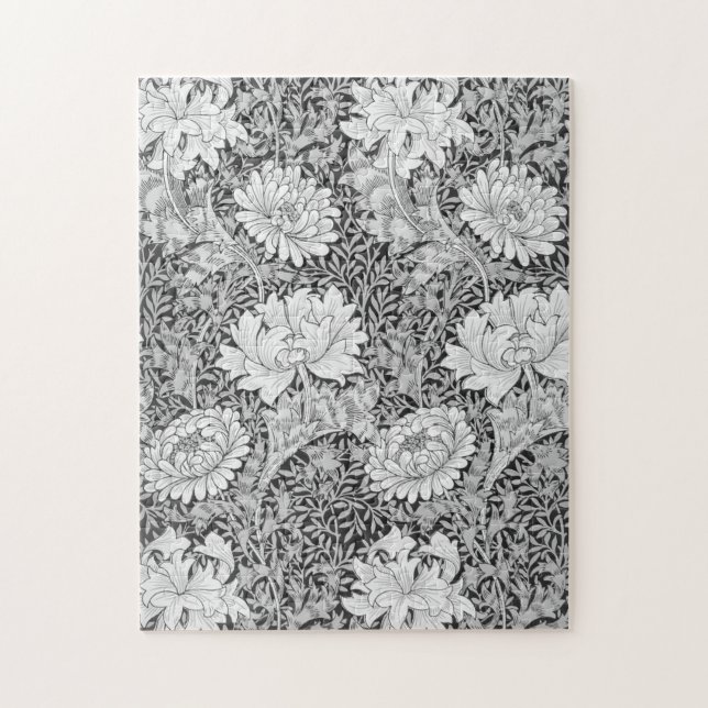Chrysanthemum Gray, William Morris Puzzle (Vertikal)