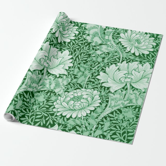 Chrysanthemum Green, Geschenkpapier (Ungerollt)