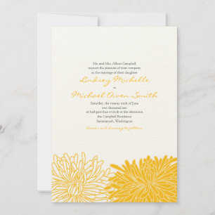 Chrysanthemum Hochzeit Einladung