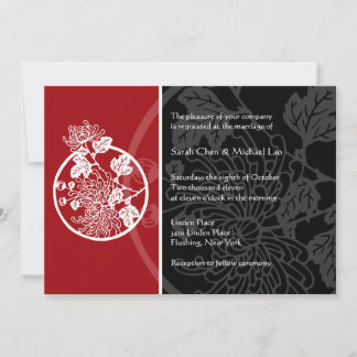 Chrysanthemum Hochzeit Einladung