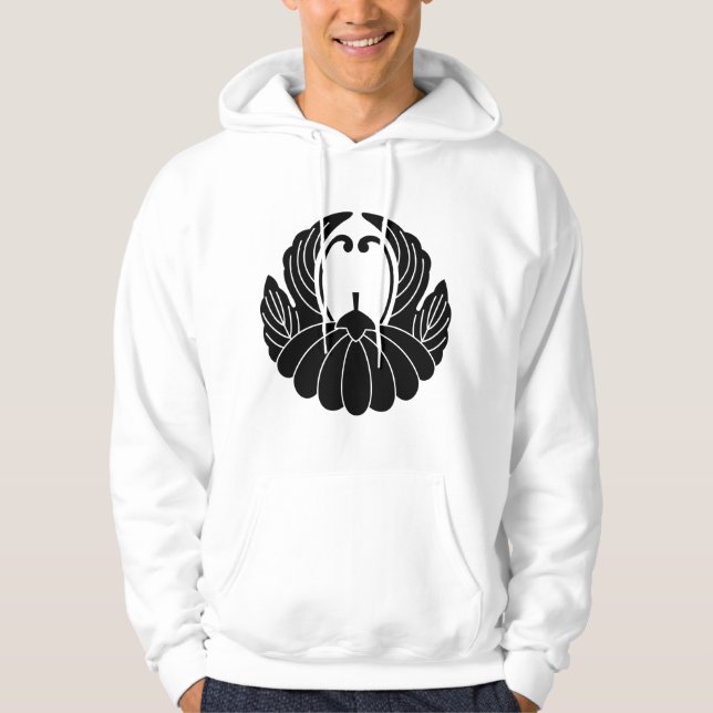 Chrysanthemum im Fusenstil Hoodie (Vorderseite)