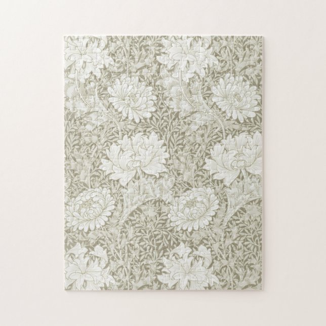 Chrysanthemum Ivory, William Morris Puzzle (Vertikal)