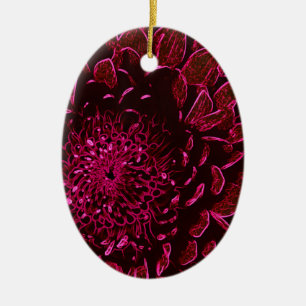 Chrysanthemum Keramik Ornament