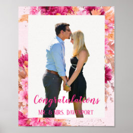 Chrysanthemum-Liebe in rosa Blütenpracht Poster