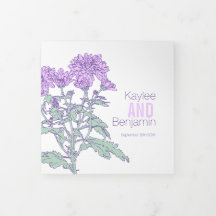 Chrysanthemum lila Blume zeichnend