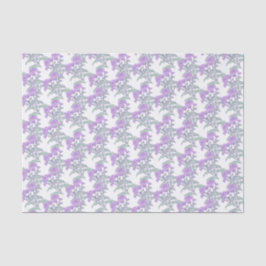 Chrysanthemum lila-grünes Weißtafel Seidenpapier