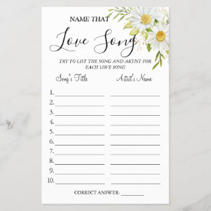 Chrysanthemum Name dieser Liebe Song Dusche Spielk Flyer