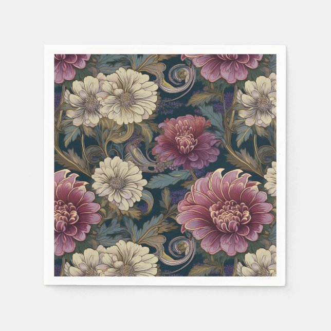 Chrysanthemum Napkin Serviette (Vorderseite)