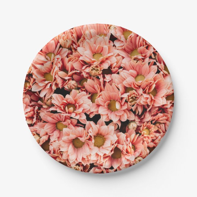 Chrysanthemum Pappteller (Vorderseite)