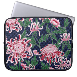 Chrysanthemum Peonies Vintag Pattern Laptopschutzhülle