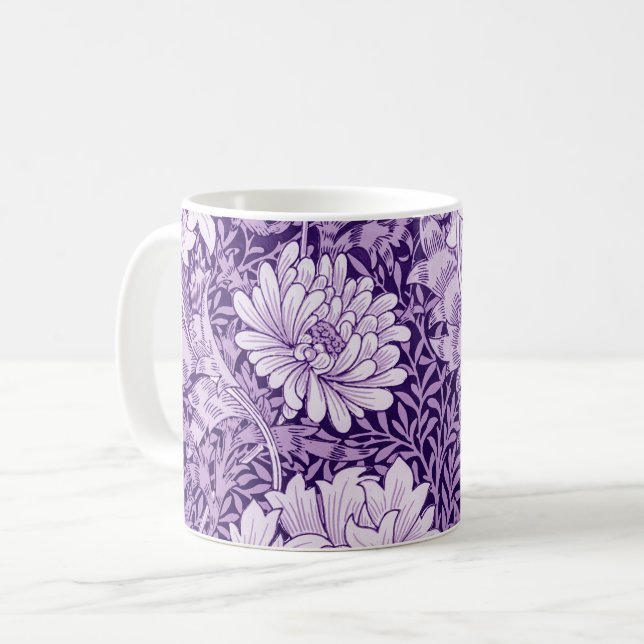 Chrysanthemum Purple Kaffeetasse (Vorderseite Links)