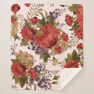 Chrysanthemum-Rose: blühend nahtlos Sherpadecke