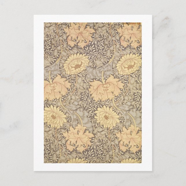 "Chrysanthemum" Tapete, 1876 Postkarte (Vorderseite)