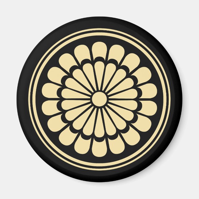 Chrysanthemum Wappen, Kamon Magnet (Vorne)