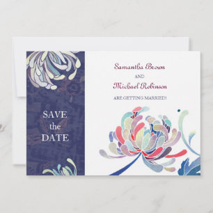 Chrysanthemum Wedding Save the Date Einladungen