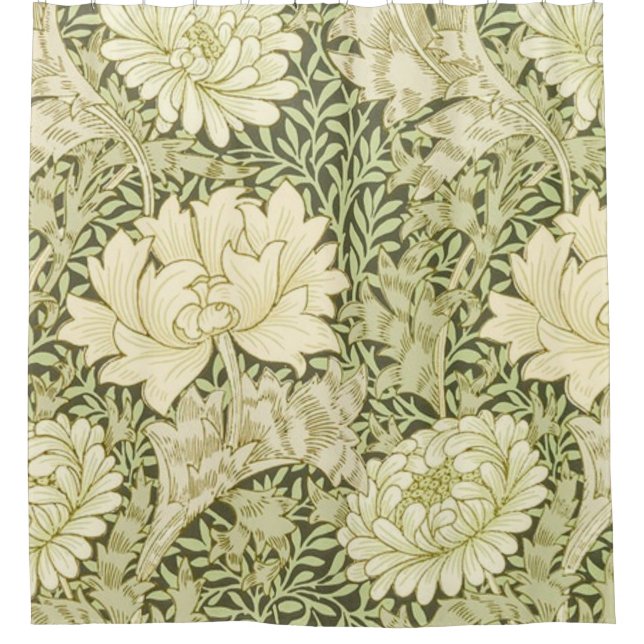 Chrysanthemum William Morris Duschvorhang (Vorderseite)