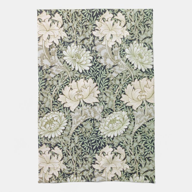 Chrysanthemum, William Morris Geschirrtuch (Vertikal)