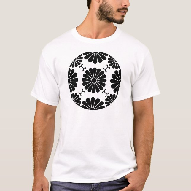 Chrysanthemumblüte im Fusenstil T-Shirt (Vorderseite)