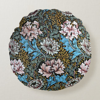 Chrysanthemums Cushions Rundes Kissen