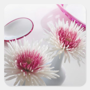 Chrysanthemums Quadratischer Aufkleber