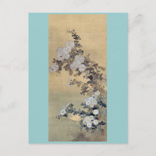 Chrysanthemums Ukiyoe Postkarte