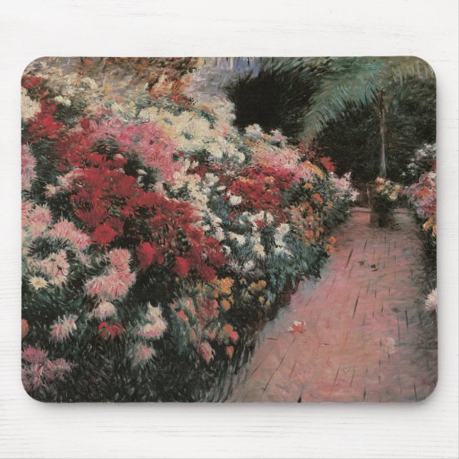 Chrysanthemums von Dennis Bunker Miller, Fine Art Mousepad (Vorne)