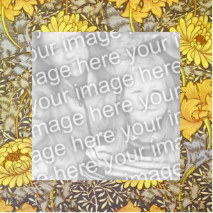 Chrysanthemums von William Morris Freistehende Fotoskulptur