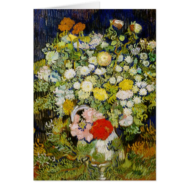 Chrysanthemums & Wild Blume Van Gogh Fine Art (Vorne)