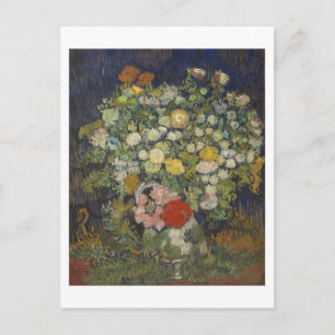 Chrysanthemums & Wild Blume Van Gogh Fine Art Postkarte