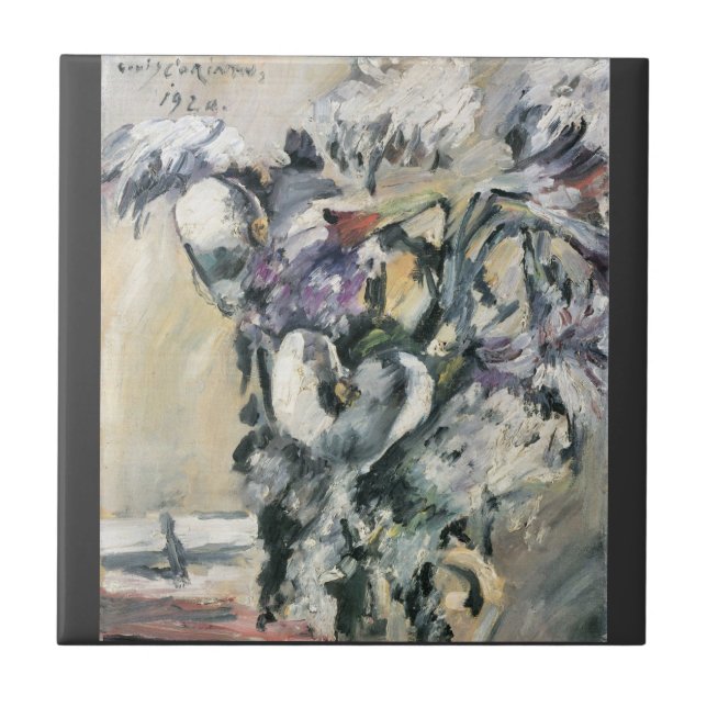 Chrysanthimums und Calla-Lilien durch Lovis Fliese (Vorderseite)
