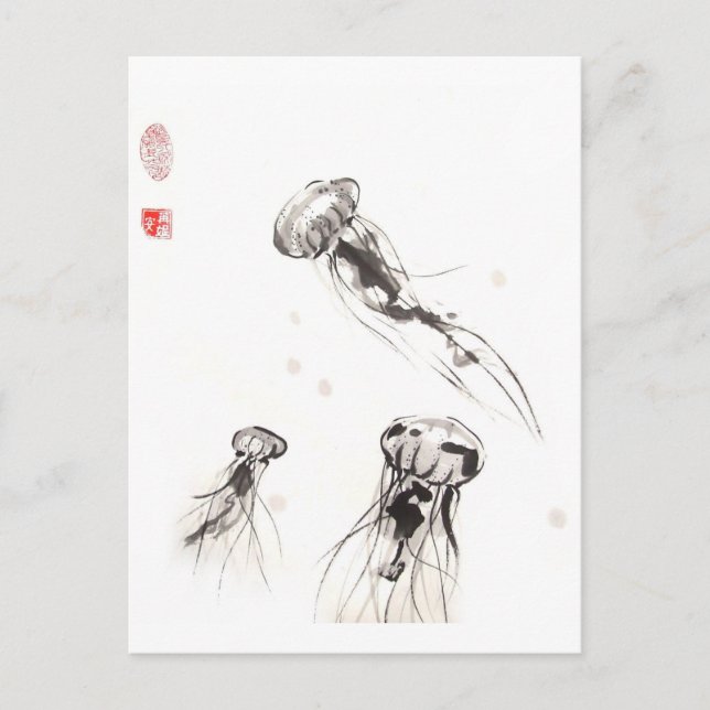 Chrysaora Jellyfish Postkarte (Vorderseite)
