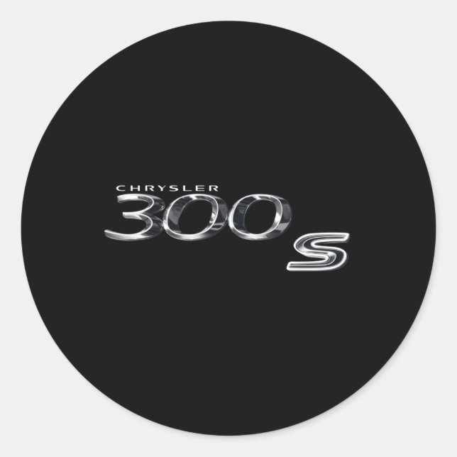 Chrysler 300 runder aufkleber (Vorderseite)