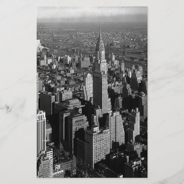 Chrysler Gebäude New York Manhattan Briefpapier (Vorderseite)