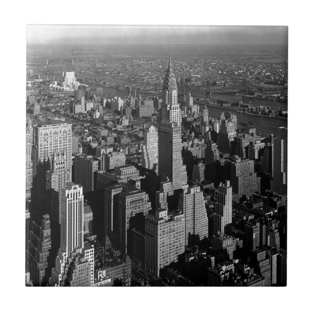 Chrysler Gebäude New York Manhattan Fliese (Vorderseite)