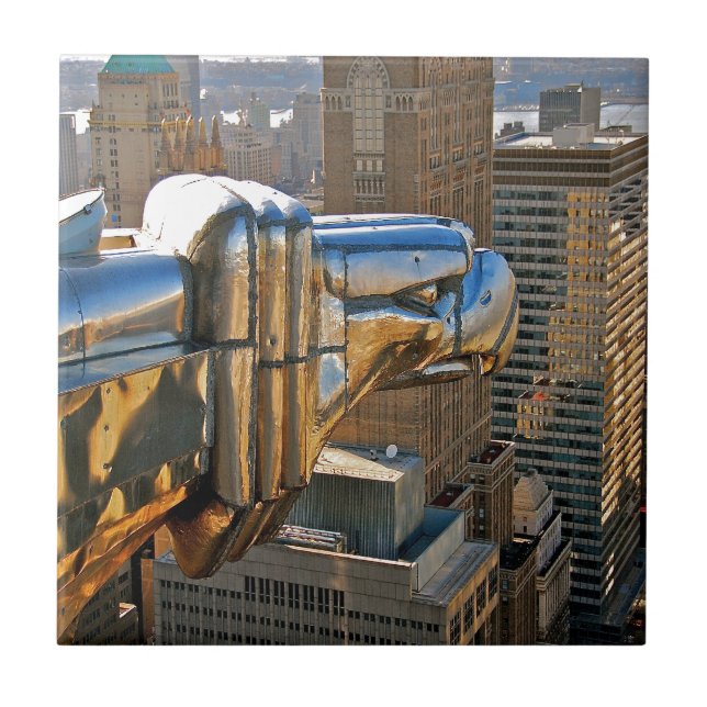 Chrysler-Gebäude: Wasserspeier Fliese (Vorderseite)